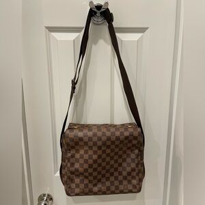 Authentic Louis Vuitton Naviglio leather crossbody bag